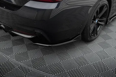 Maxton Design Heck-Seitensplitter V.1 für BMW 4er Gran Coupé M-Paket F36 – Schwarz glänzend