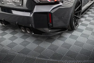 Maxton Design Heck-Seitensplitter V.1 für BMW M2 G87 – Schwarz glänzend
