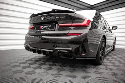 Maxton Design Heck-Seitensplitter V.1 für BMW M340i / M-Paket G20 / G21 – Schwarz glänzend