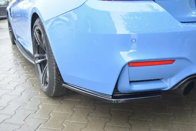 Maxton Design Heck-Seitensplitter V.1 für BMW M4 F82 – Schwarz glänzend