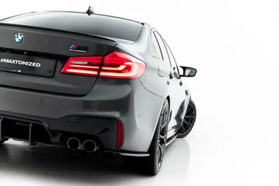 Maxton Design Heck-Seitensplitter V.1 für BMW M5 F90 – Schwarz glänzend