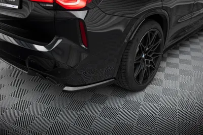 Maxton Design Heck-Seitensplitter V.1 für BMW X3 M F97 / F97 Facelift – Schwarz glänzend