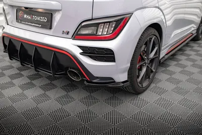 Maxton Design Heck-Seitensplitter V.1 für Hyundai Kona Mk1 – Schwarz glänzend