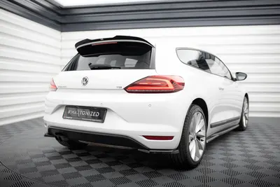 Maxton Design Heck-Seitensplitter V.1 für VW Scirocco Mk3 Facelift – Schwarz glänzend
