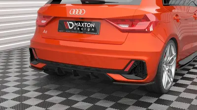 Maxton Design Heck-Seitensplitter V.2 für Audi A1 S line GB – Schwarz glänzend