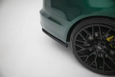 Maxton Design Heck-Seitensplitter V.2 für Audi A6 S line Avant C7 – Schwarz glänzend