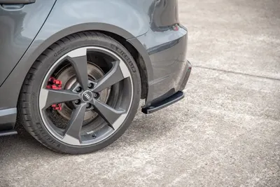Maxton Design Heck-Seitensplitter V.2 für Audi RS3 8V Sportback – Schwarz glänzend