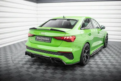 Maxton Design Heck-Seitensplitter V.2 für Audi RS3 Limousine 8Y – Sichtcarbon (Prepreg)