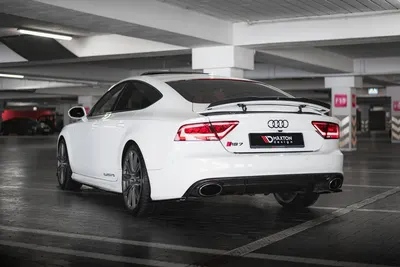Maxton Design Heck-Seitensplitter V.2 für Audi RS7 C7 – Schwarz glänzend