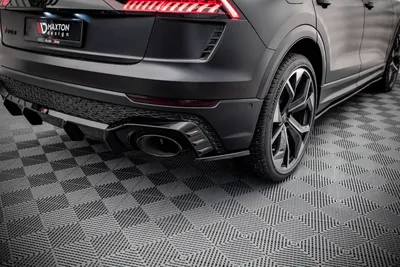 Maxton Design Heck-Seitensplitter V.2 für Audi RSQ8 Mk1 – Schwarz glänzend