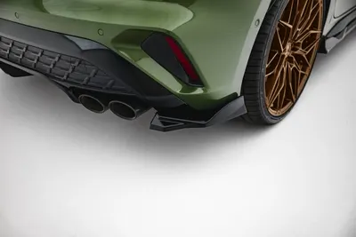 Maxton Design Heck-Seitensplitter V.2 für Audi S3 Sportback 8Y Facelift – Schwarz glänzend