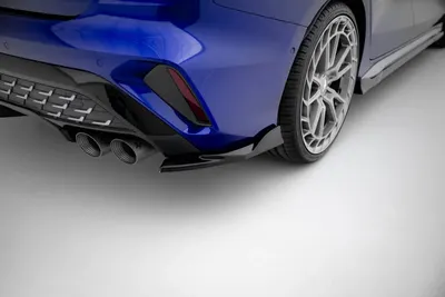 Maxton Design Heck-Seitensplitter V.2 für Audi S3 Limousine 8Y Facelift – Schwarz glänzend
