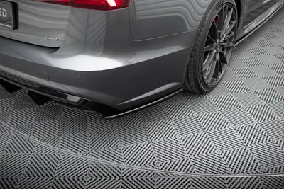 Maxton Design Heck-Seitensplitter V.2 für Audi S6 / A6 S line / A6 C7 Facelift – Schwarz glänzend