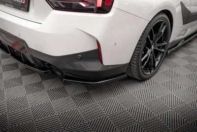 Maxton Design Heck-Seitensplitter V.2 für BMW 2er Coupé M-Paket G42 – Schwarz glänzend