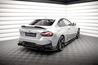 Maxton Design Heck-Seitensplitter V.2 für BMW 2er Coupé M240i G42 – Schwarz glänzend