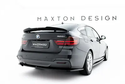 Maxton Design Heck-Seitensplitter V.2 für BMW 3er GT M-Paket F34 – Schwarz glänzend