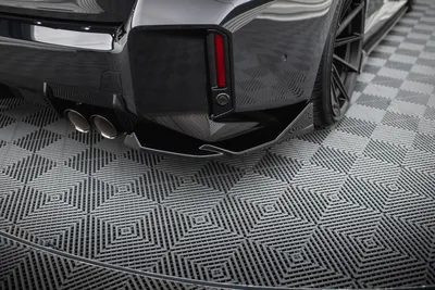 Maxton Design Heck-Seitensplitter V.2 für BMW M2 G87 – Schwarz glänzend