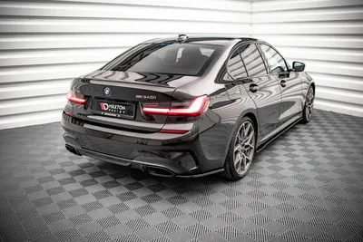 Maxton Design Heck-Seitensplitter V.2 für BMW M340i G20 / G21 – Schwarz glänzend