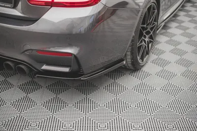 Maxton Design Heck-Seitensplitter V.2 für BMW M4 F82 – Schwarz glänzend