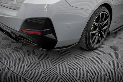 Maxton Design Heck-Seitensplitter V.2 für BMW M440i Gran Coupé G26 – Schwarz glänzend