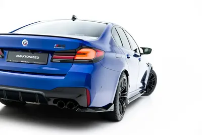 Maxton Design Heck-Seitensplitter V.2 für BMW M5 F90 Facelift – Schwarz glänzend