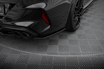 Maxton Design Heck-Seitensplitter V.2 für BMW M8 Gran Coupé F93 – Schwarz glänzend