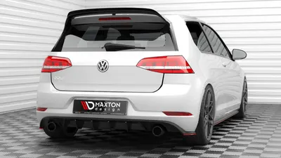 Maxton Design Heck-Seitensplitter V.2 für VW Golf 7 GTI Facelift – Schwarz glänzend