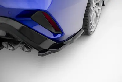 Maxton Design Heck-Seitensplitter V.3 für Audi S3 Limousine 8Y Facelift – Schwarz glänzend