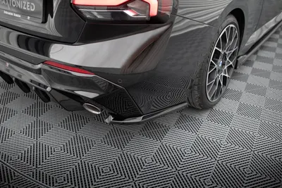 Maxton Design Heck-Seitensplitter V.3 für BMW 2er G42 – Schwarz glänzend