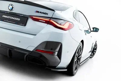Maxton Design Heck-Seitensplitter V.3 für BMW M440i Gran Coupé G26 – Schwarz glänzend