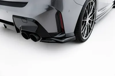 Maxton Design Heck-Seitensplitter V.4 für BMW M135i F70 – Schwarz glänzend