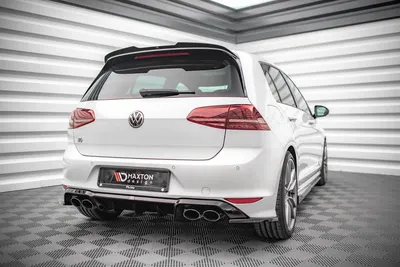 Maxton Design Heck-Seitensplitter V.4 für VW Golf 7 R – Schwarz glänzend