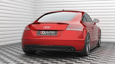 Maxton Design Heck-Seitensplitter V.6 für Audi TT 3.2 V6 8J – Schwarz glänzend
