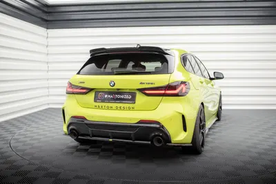 Maxton Design Heck-Seitensplitter V.7 für BMW 1er M-Paket / M135i F40 – Schwarz glänzend