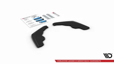 Maxton Design Heck-Seitensplitter V.8 für BMW 1er F40 M-Paket – Schwarz glänzend
