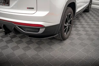 Maxton Design Heck-Seitensplitter für VW Atlas Cross – Schwarz glänzend