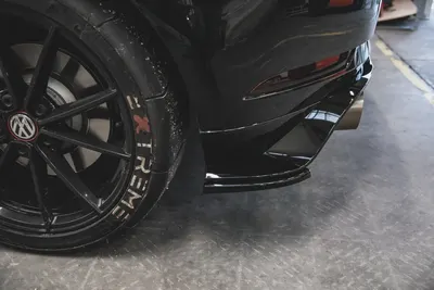 Maxton Design Heck-Seitensplitter für VW Golf 7 GTI TCR – Schwarz glänzend