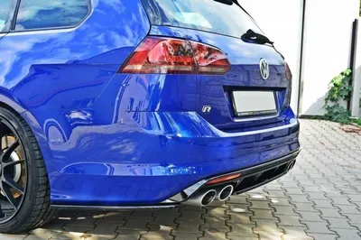 Maxton Design Heck-Seitensplitter für VW Golf 7 R Variant – Schwarz glänzend