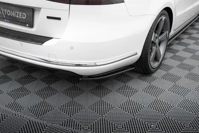 Maxton Design Heck-Seitensplitter für VW Passat Variant B7 – Schwarz glänzend