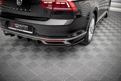 Maxton Design Heck-Seitensplitter für VW Passat B8 Facelift – Schwarz glänzend