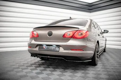 Maxton Design Heck-Seitensplitter für VW Passat CC – Schwarz glänzend