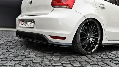 Maxton Design Heck-Seitensplitter für VW Polo GTI Mk5 Facelift – Schwarz glänzend