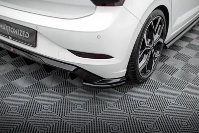 Maxton Design Heck-Seitensplitter für VW Polo GTI Mk6 Facelift – Schwarz glänzend