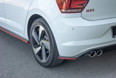 Maxton Design Heck-Seitensplitter für VW Polo GTI Mk6 – Schwarz glänzend