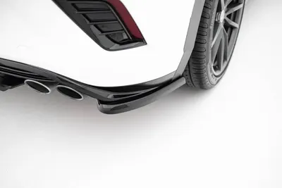 Maxton Design Heck-Seitensplitter für VW T-Roc R Mk1 – Schwarz glänzend