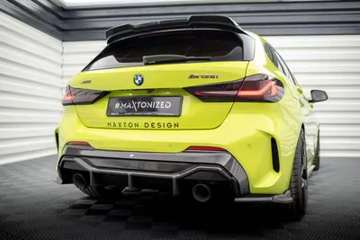 Maxton Design Heckdiffusor V.1 für BMW 1er M-Paket/ M135i / 128ti F40 – Sichtcarbon (Prepreg)