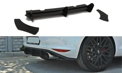 Maxton Design Heckdiffusor für VW Golf 7 GTI – Schwarz matt