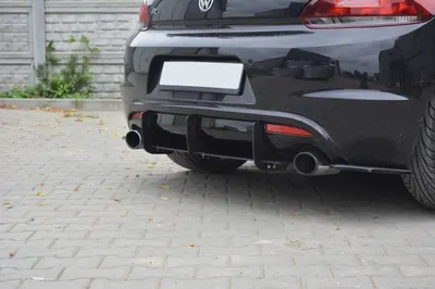 Maxton Design Heckdiffusor für VW Scirocco 3R – Schwarz matt