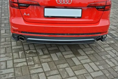 Maxton Design Hecksplitter für Audi A4 B9 S line – Schwarz glänzend