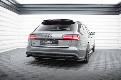 Maxton Design Hecksplitter für Audi A6 / A6 C7 S line/ S6 C7 Facelift – Schwarz glänzend
